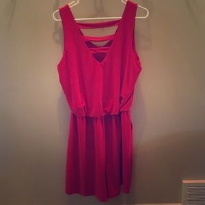 Maurice Red Romper